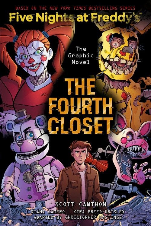 book cover for The Fourth Closet: Five Nights at Freddy's (Five Nights at Freddy's Graphic Novel #3)