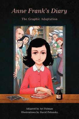 book cover for Anne Frank's Diary: The Graphic Adaptation