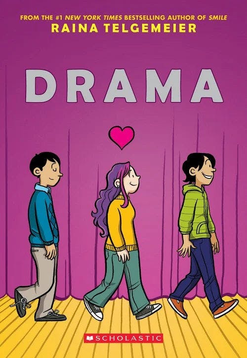 book cover for Drama: A Graphic Novel