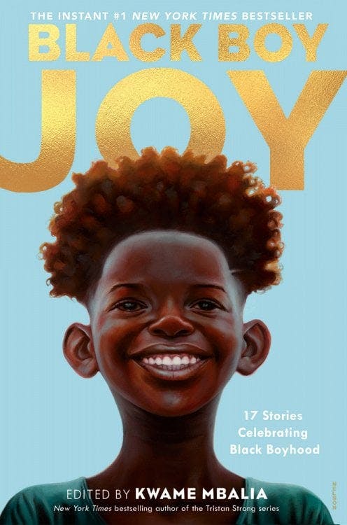 book cover for Black Boy Joy: 17 Stories Celebrating Black Boyhood