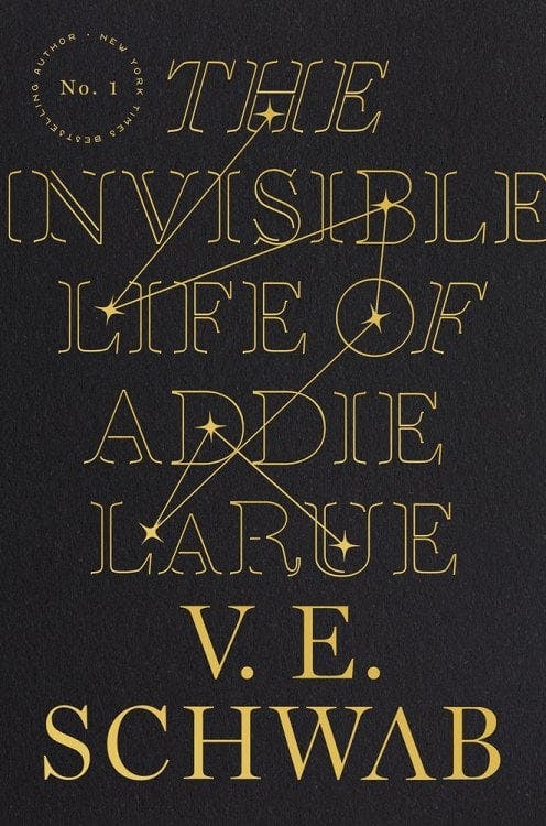 book cover for The Invisible Life of Addie Larue