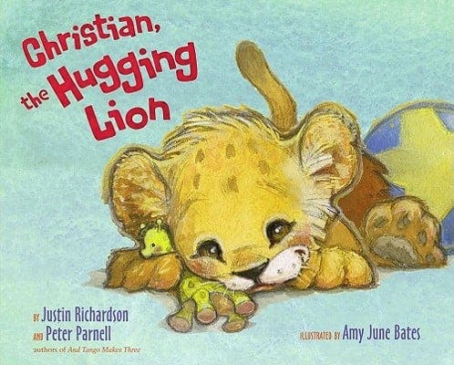 book cover for Christian, the Hugging Lion