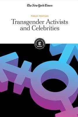book cover for Transgender Activists and Celebrities